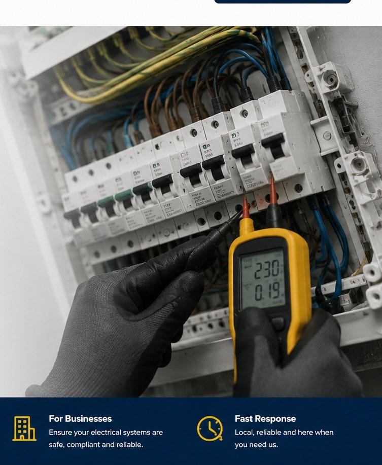 Electrical consumer unit being tested